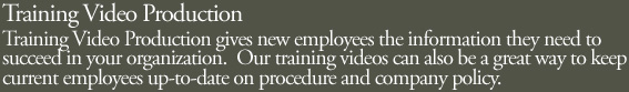 Training Video Production